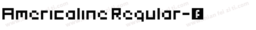 Americaline Regular字体转换